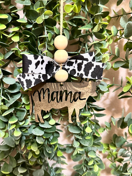 Mama Cow Shaped Car Charm